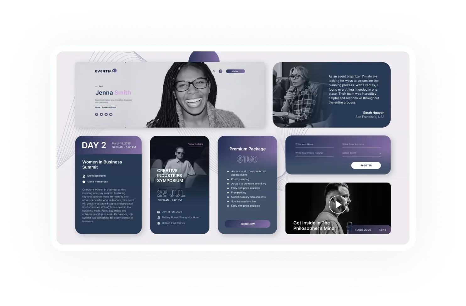 UI/UX kits - Smiling woman