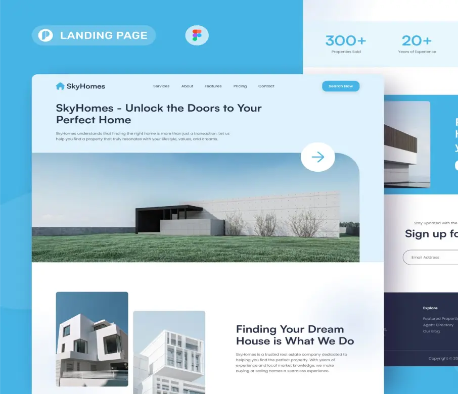 SkyHomes - Landing Page