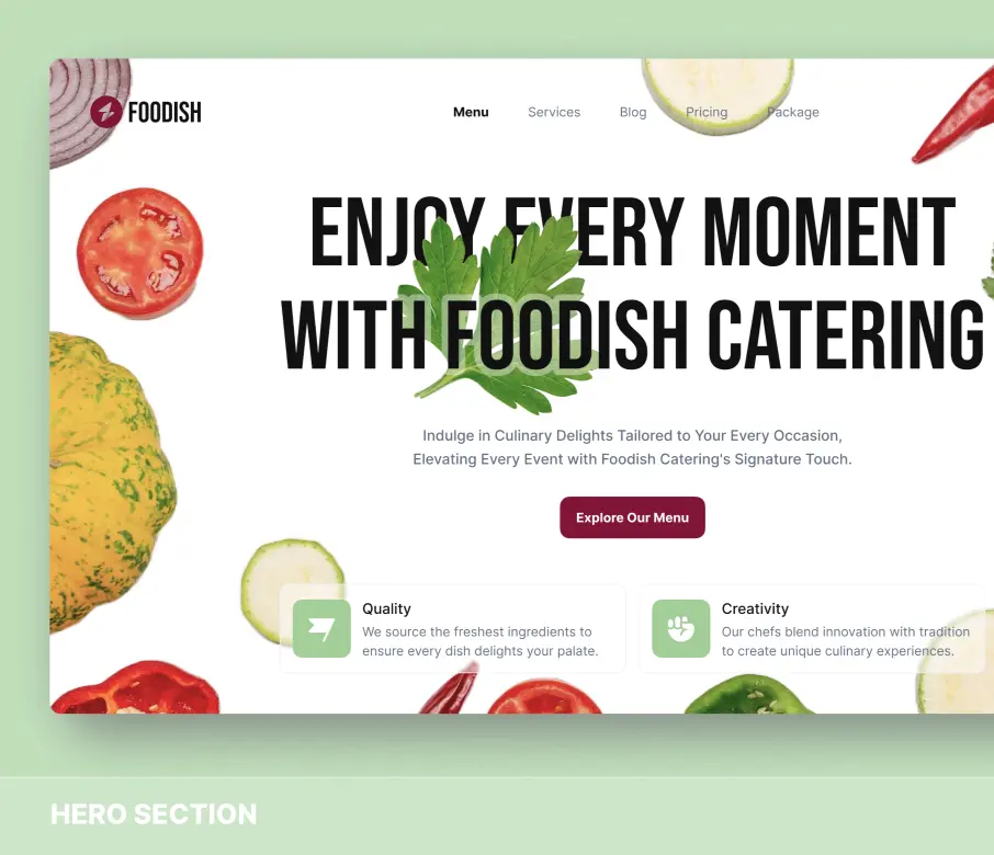 Foodish - Figma Template