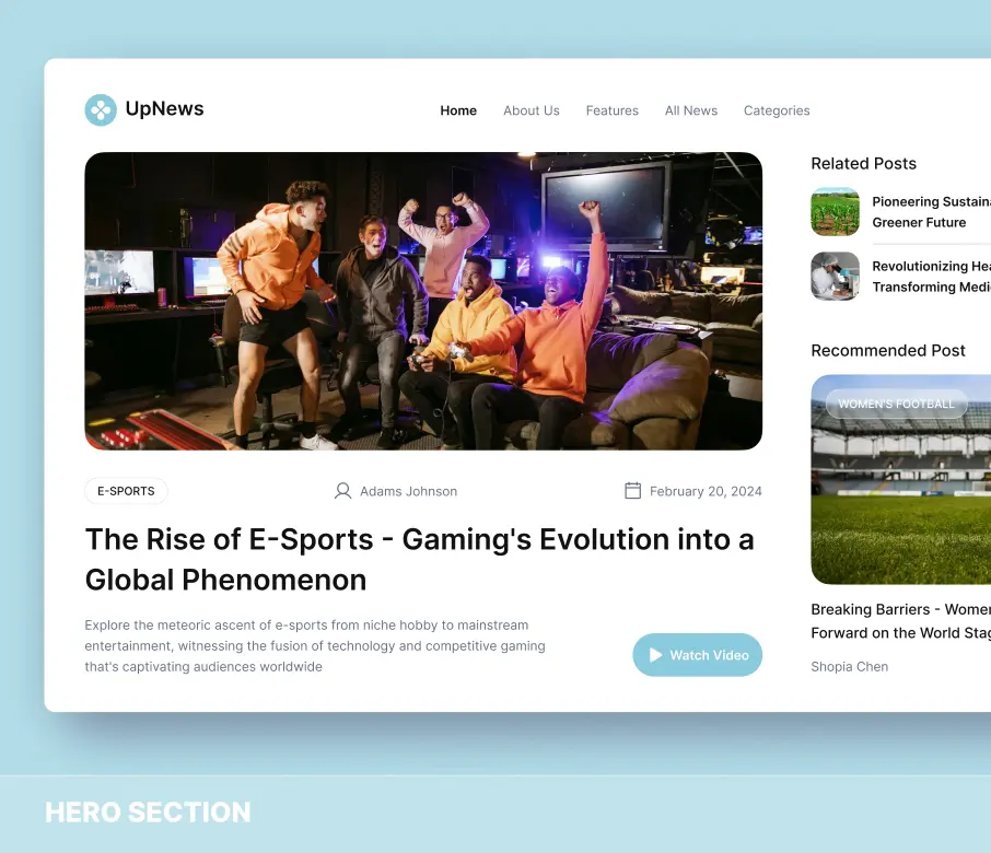 UpNews - Figma Template