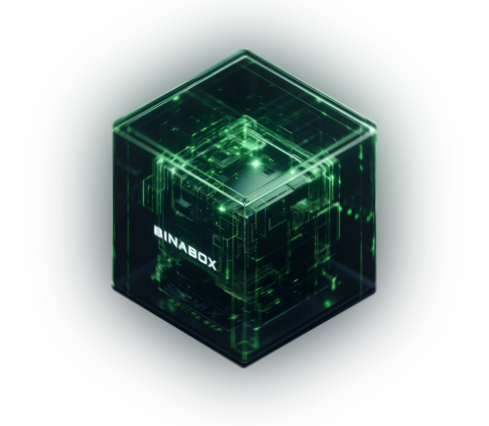 Circuit cube with Binabox label on it